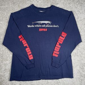 Rapala Fishing Lures Graphic Long Sleeve T-Shirt RARE Size XL